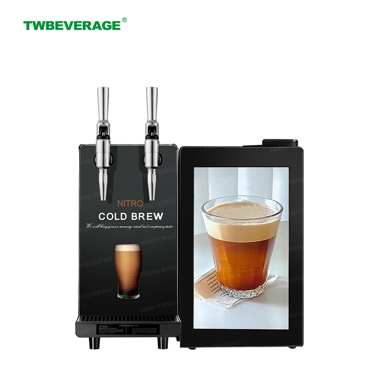 Tianwan Commercial Nitro Cold Brew Machine with Advertising Display (Desktop Model)